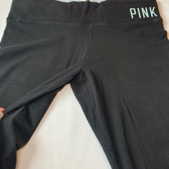 VS PINK YOGA LEGGINGS BLACK SMALL - Picture 6 of 16